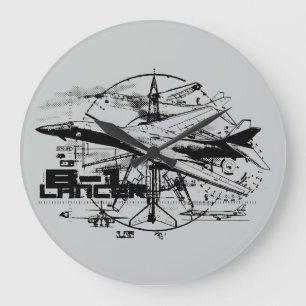 B-1 Lancer Round (Large) Wall Clock