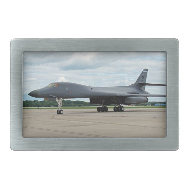 B-1B Lancer Bomber on Ground Belt Buckle (Front)