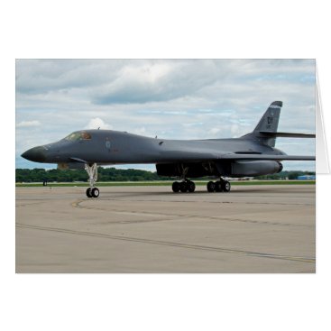 B-1B Lancer Bomber on Ground Card B-1B Lancer Bomber on Ground Card