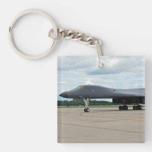 B-1B Lancer Bomber on Ground Keychain