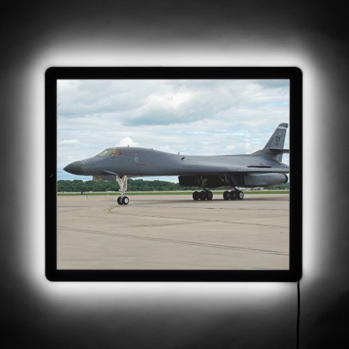 B_1B Lancer Bomber on Ground  LED Sign