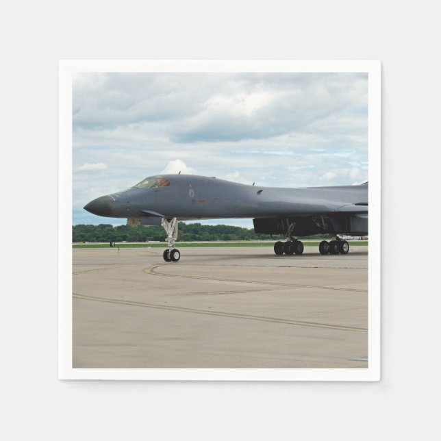 B-1B Lancer Bomber on Ground Napkins (Front)