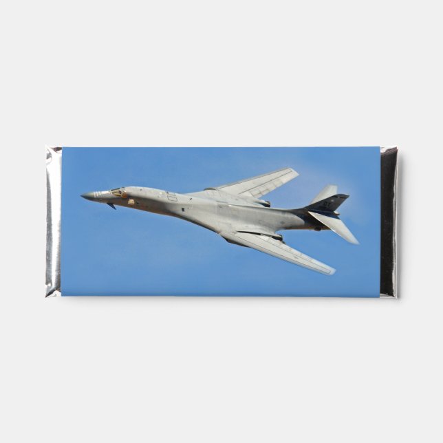 B-1B Lancer Bomber Wings Swept Hershey Bar Favors (Front)