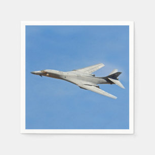 B-1B Lancer Bomber Wings Swept Paper Napkins