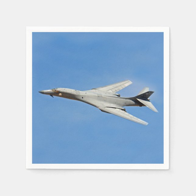 B-1B Lancer Bomber Wings Swept Paper Napkins (Front)