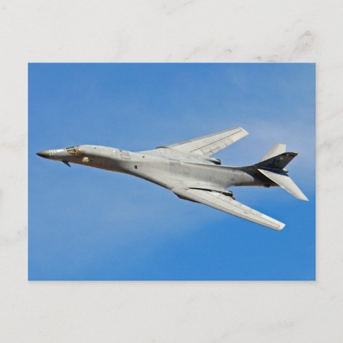 B_1B Lancer Bomber Wings Swept Postcard