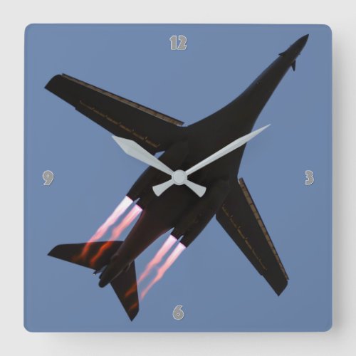 B_1B LANCER SQUARE WALL CLOCK