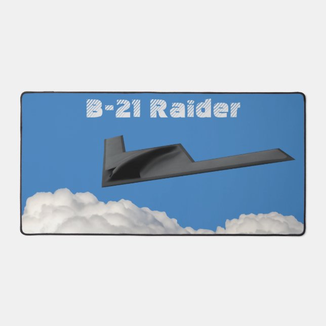 B-21 Raider Stealth Bomber Desk Mat (Front)