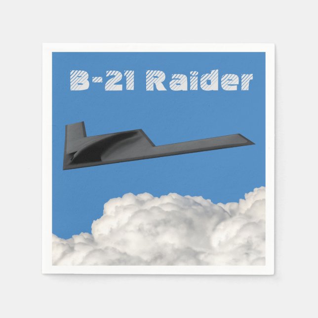 B-21 Raider Stealth Bomber Napkins (Front)