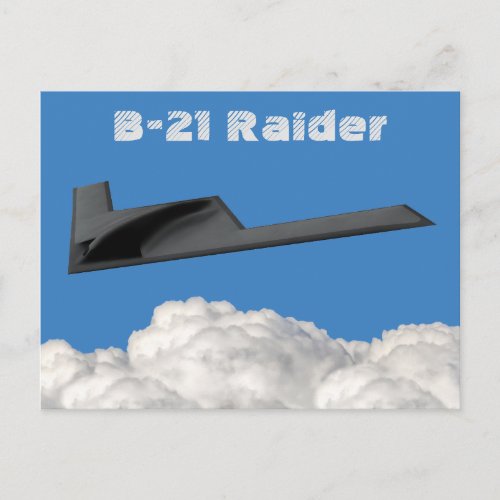 B_21 Raider Stealth Bomber Postcard