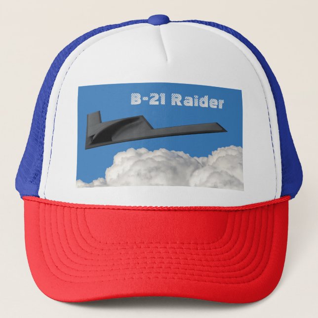 B-21 Raider Stealth Bomber Trucker Hat (Front)