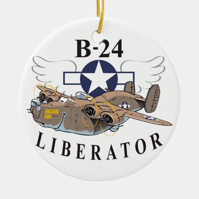 B-24 Liberator Ceramic Ornament (Front)