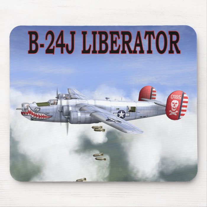 B 24J LIBERATOR BOMBS AWAY MOUSEPAD