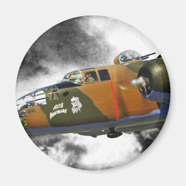 B-25 Bomber 'axis nitemare' Magnet (Front)