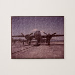 B-25 Bomber Jigsaw Puzzle<br><div class="desc">A brand-new B-25 bomber awaits its first test flight in 1942. Photograph by Alfred T. Palmer. Courtesy of the Library of Congress, Prints & Photographs Division, FSA/OWI Collection. For more information about the B-25, see here: http://en.wikipedia.org/wiki/North_American_B-25_Mitchell</div>