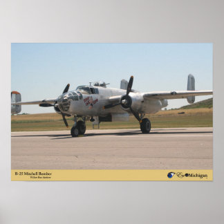 B-25 Mitchell Bomber Poster