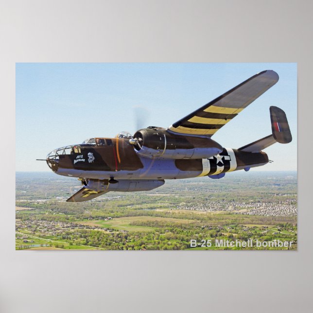 B-25 Mitchell bomber poster (Front)