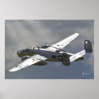 B-25 Mitchell Bomber Poster