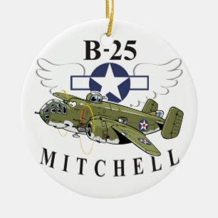 B-25 Mitchell Ceramic Ornament