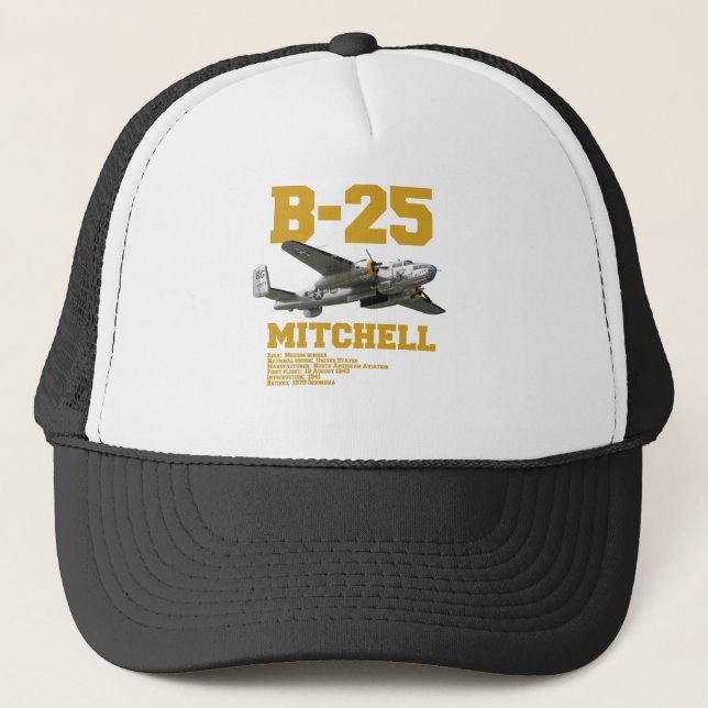 B-25 Mitchell | WW2 Plane Trucker Hat (Front)