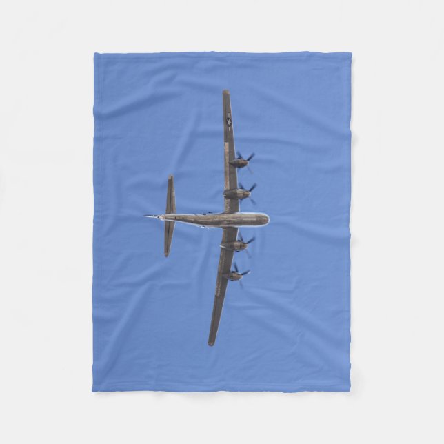 B-29 Bomber Fleece Blanket (Front)
