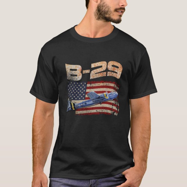B-29 Superfortress Bomber Airplane Pilot Gifts Wor T-Shirt (Front)