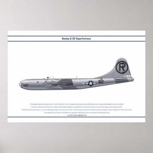 B_29 USA Enola Gay Poster