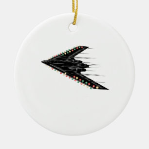 B-2 B2 Spirit Stealth Bomber Jet Plane 4th of July Ceramic Ornament