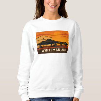 B-2 Jet Sunset Art – Whiteman AFB Poster Style Sweatshirt