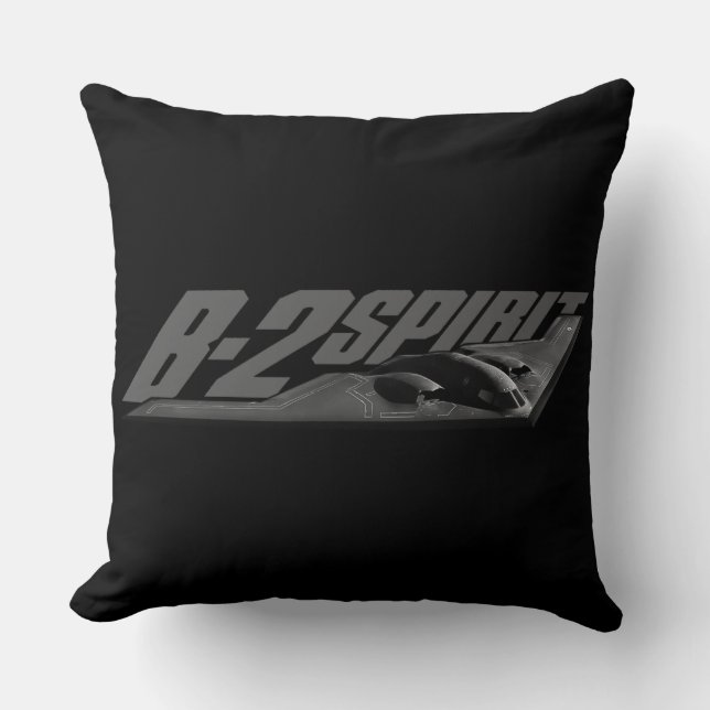 B-2 Spirit Grade A Cotton Throw Pillow 20x20 (Front)