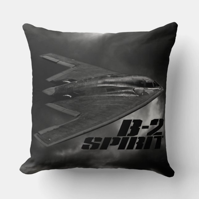 B-2 Spirit Grade A Cotton Throw Pillow 20x20 (Front)