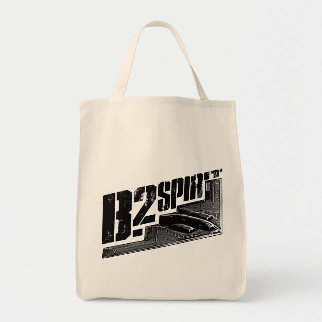 B-2 Spirit Grocery Tote Bag (Front)