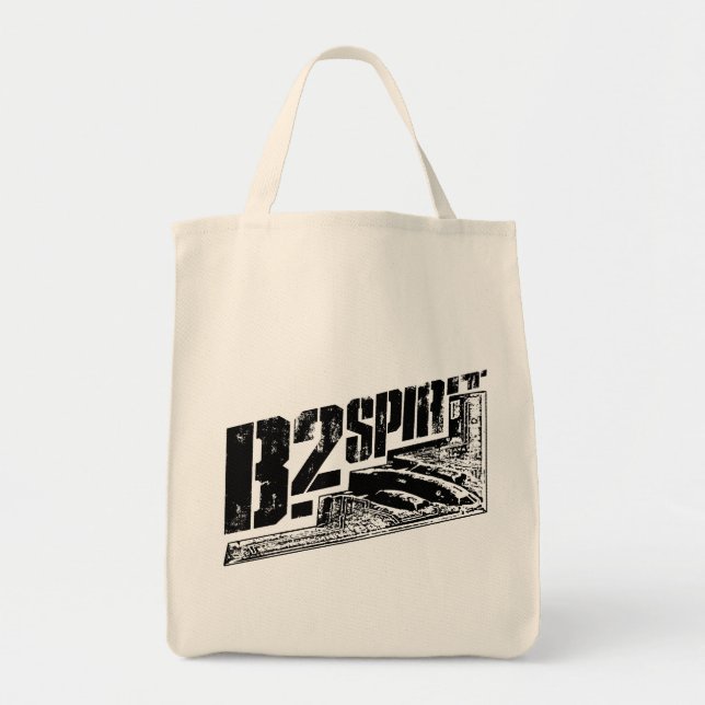 B-2 Spirit Grocery Tote Bag (Front)