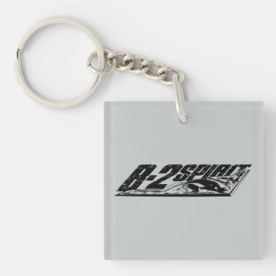B-2 Spirit Square (double-sided) Keychain