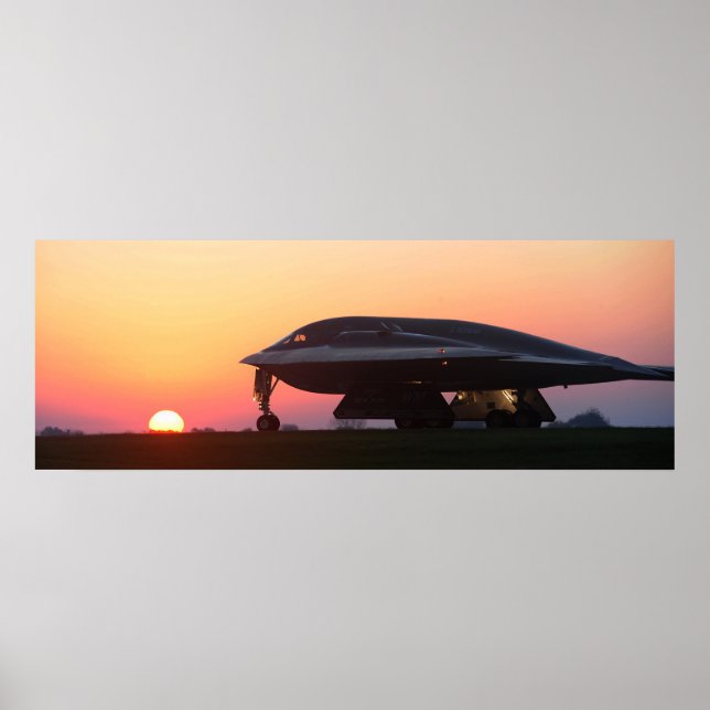 B-2 Spirit Stealth Bomber Aircraft Poster (Front)