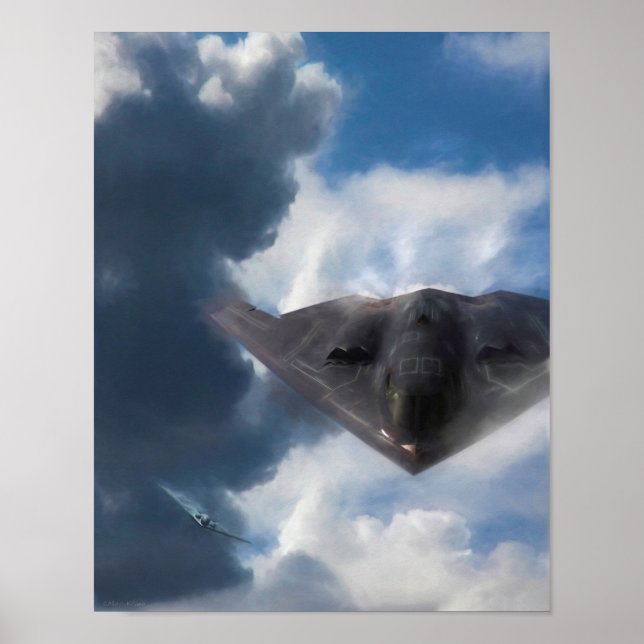 B-2 Spirit Stealth Bomber GHOST MAKER Poster (Front)