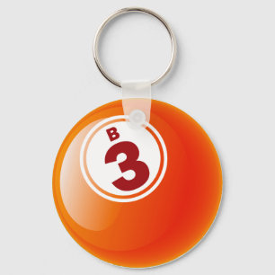 B 3 BINGO BALL KEYCHAIN