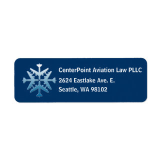 B-52 Aircraft Snoflake Label