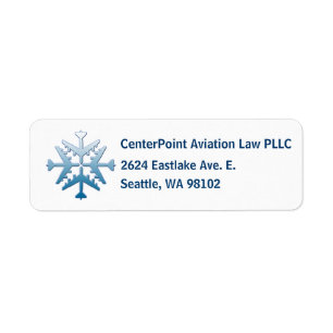 B-52 Aircraft Snoflake Label