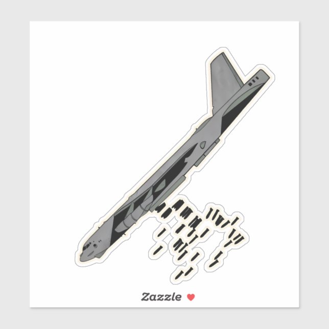 B-52, Stratofortress, Bomber Aircraft Sticker (Sheet)