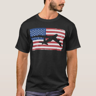 B-52 Stratofortress Bomber Airplane American Flag T-Shirt