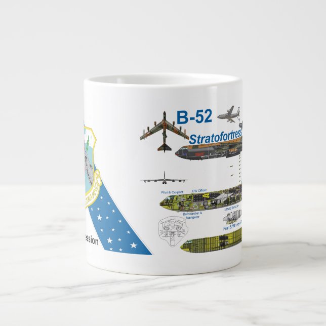 B-52D "Big Belly" Stratofortress Giant Coffee Mug (Front)
