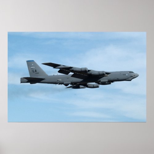 B_52H Stratofortress Aircraft Poster