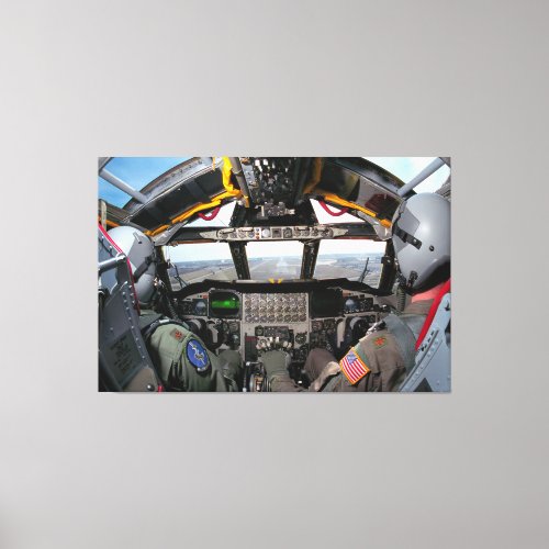 B_52H STRATOFORTRESS COCKPIT 40x60 Canvas Print