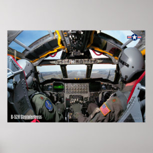 B-52H STRATOFORTRESS COCKPIT POSTER