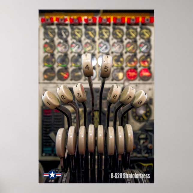 B-52H STRATOFORTRESS THROTTLES POSTER (Front)