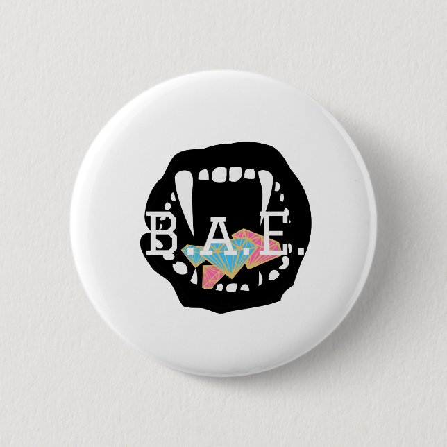B.A.E. Jeweled Button (Front)