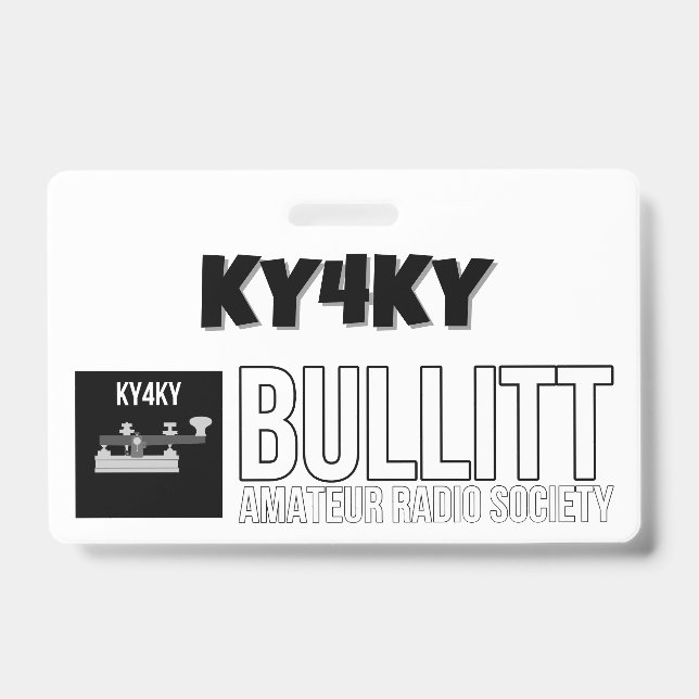 B.A.R.S KY4KY Club Member Badge (Front)