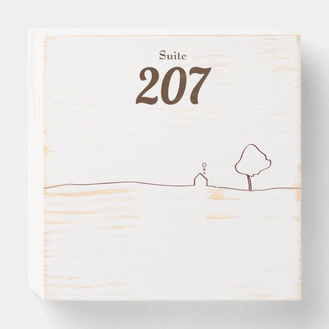 B&B Comfort Inn Room Sign (Front Horizontal)