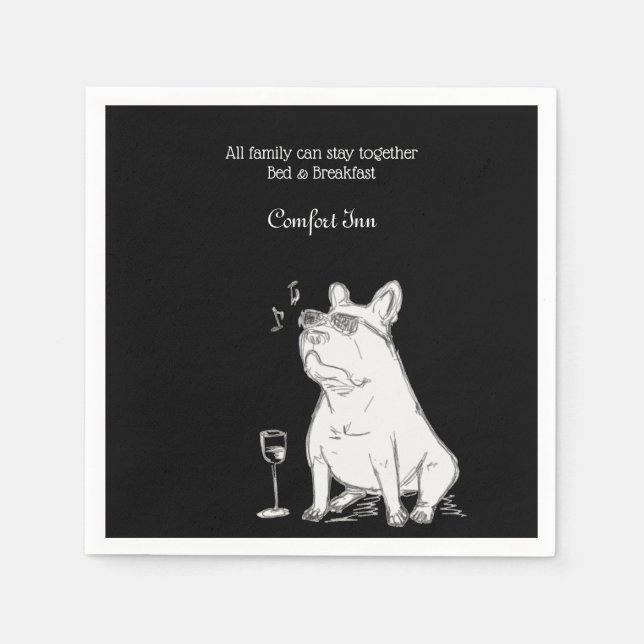 B&B Comfort Inn with Pets Napkins (Front)